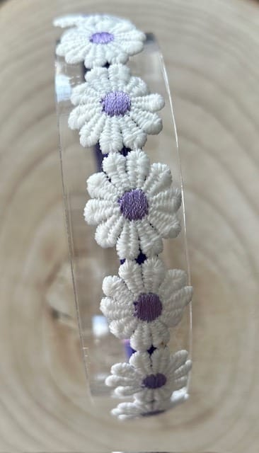 Daisy Diadeem Wit/Paars