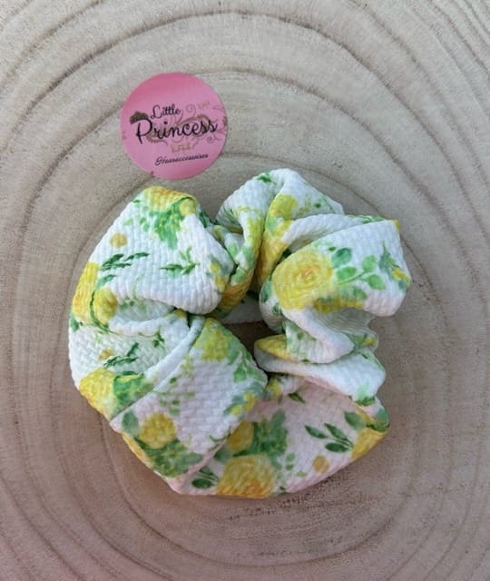 Scrunchie Yellow Summer Flower