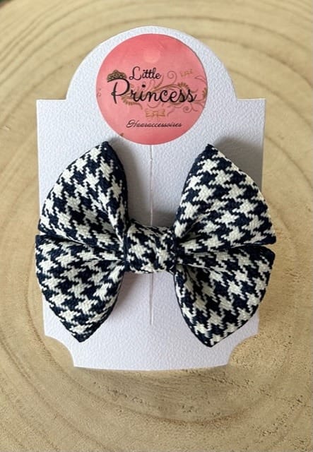 Strik Pied de Poule - Wit/Navy Blue
