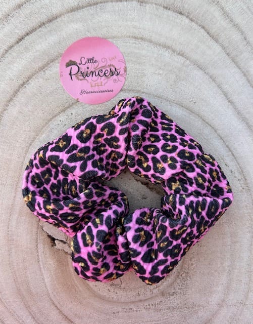 Scrunchie Pink Leopard