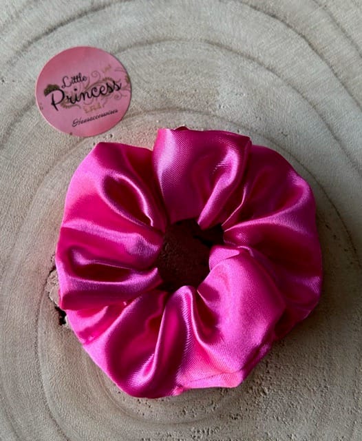Scrunchie Satijn Fuchsia