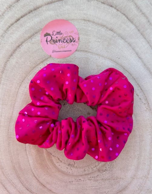 Scrunchie Fuchsia Paillettes
