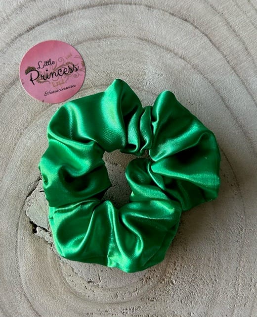 Scrunchie Satijn Green