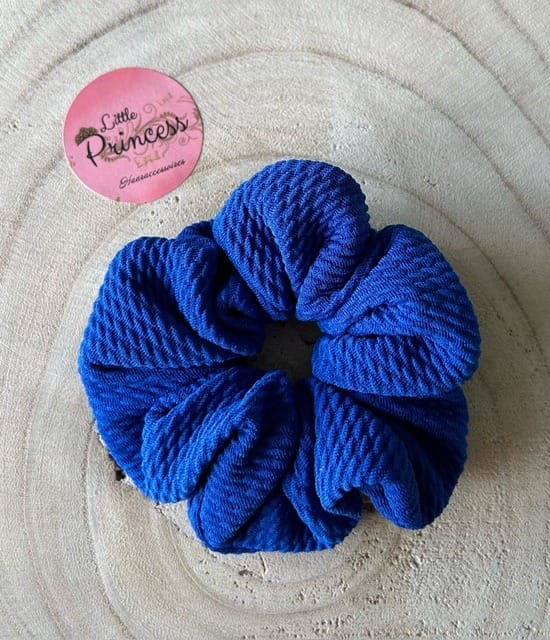 Scrunchie Bullet - Kobalt Blauw