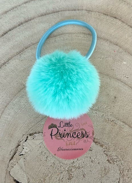 Pompon Fluffy Licht Turquoise