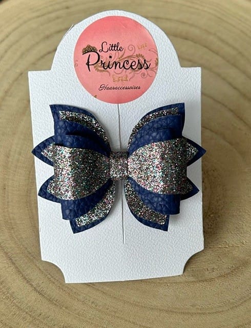 Strik Sarah - Dark blue multi silver glitter