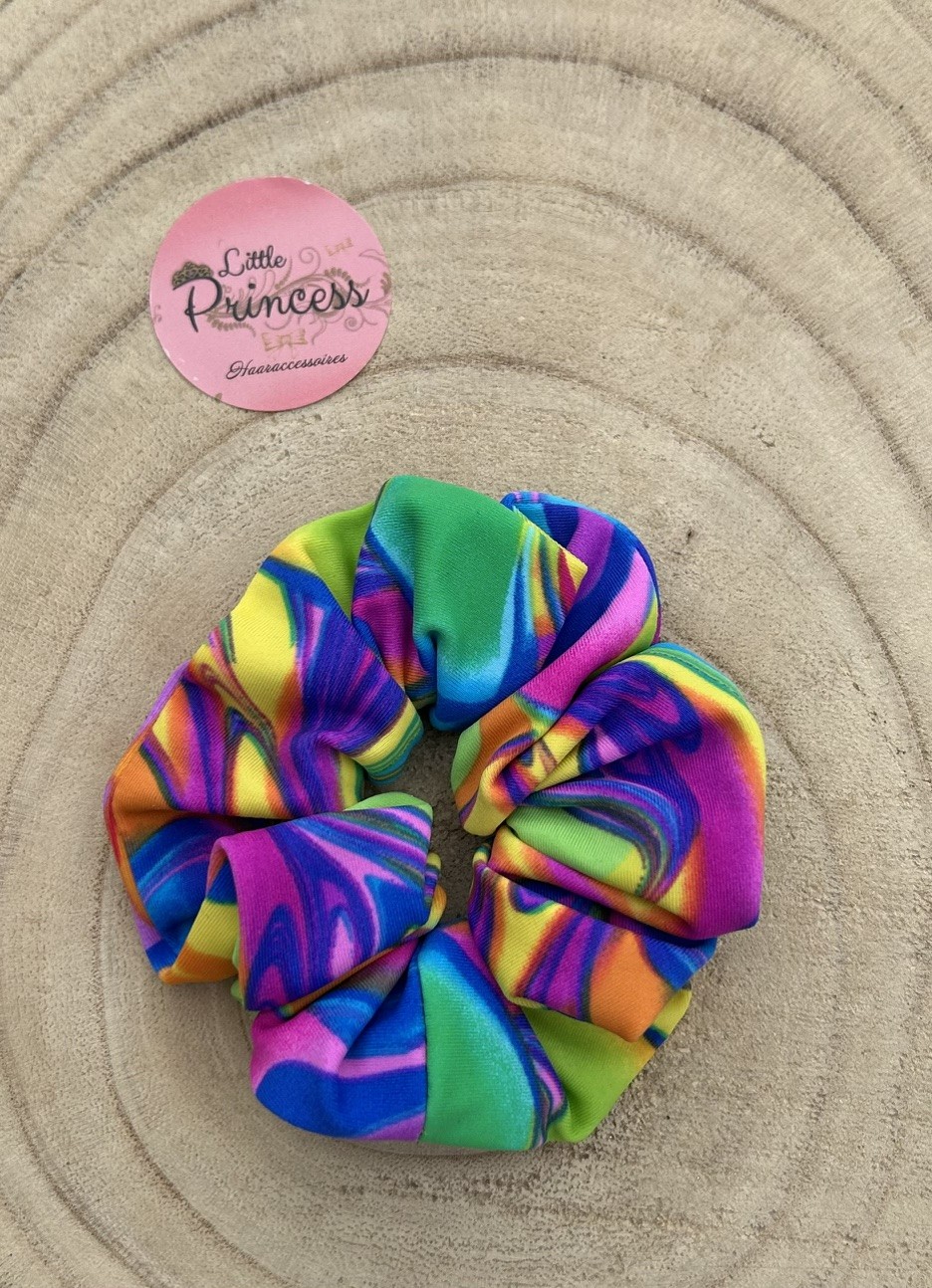 Scrunchie Multi Color Wave
