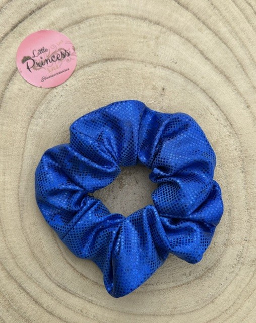Scrunchie Mystique foil kobaltblauw