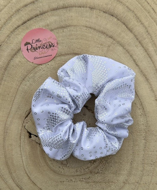 Scrunchie White/Silver
