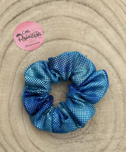 Scrunchie Tessuto Aqua